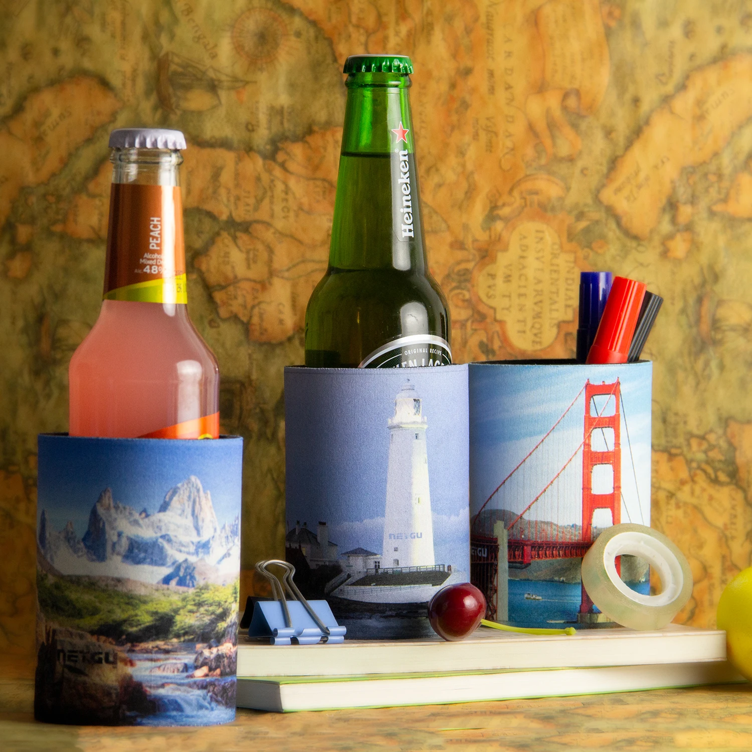 Неопреновый изолятор для напитков практичный и многофункциональный может