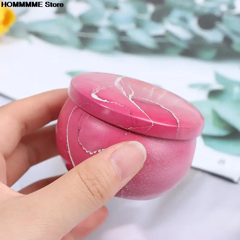 1PC Комплект для изготовления свечей в жестяной банке с крышкой для хранения сухих специй и сладостей.