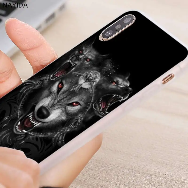 Мягкие силиконовые чехлы Fierce Snow Wolf для Huawei P40 P30 P20 P10 Lite Pro E P Smart Z 2020 2019 | Мобильные