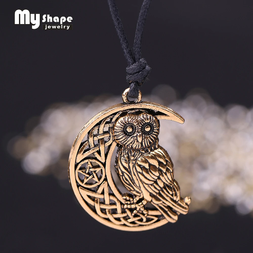 Мой кулон в форме супернатуральной Wicca Moon & Star милый виде совы с | Отзывы и видеообзор