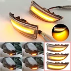 Светодиодный поворотник с боковым зеркалом, динамический поворотник для Renault Grand Scenic III Megane MK3 Fluence 2009 широта, сафран 10-15