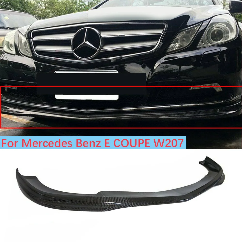 

Real Carbon fiber Spoiler Original Front Lip Bumper Chin For Mercedes Benz E Coupe W207 2010-2013