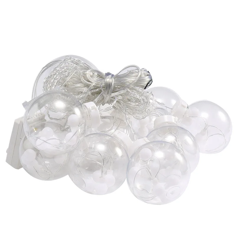 Декоративный светодиодный светильник s шарики гирлянда сказочный занавес 220 В