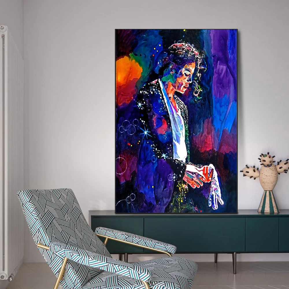 

Michael Jackson Graffiti Abstract Poster Popular Wall Art Print Canvas Painting Wall Household Adornment Picture (no Frame)