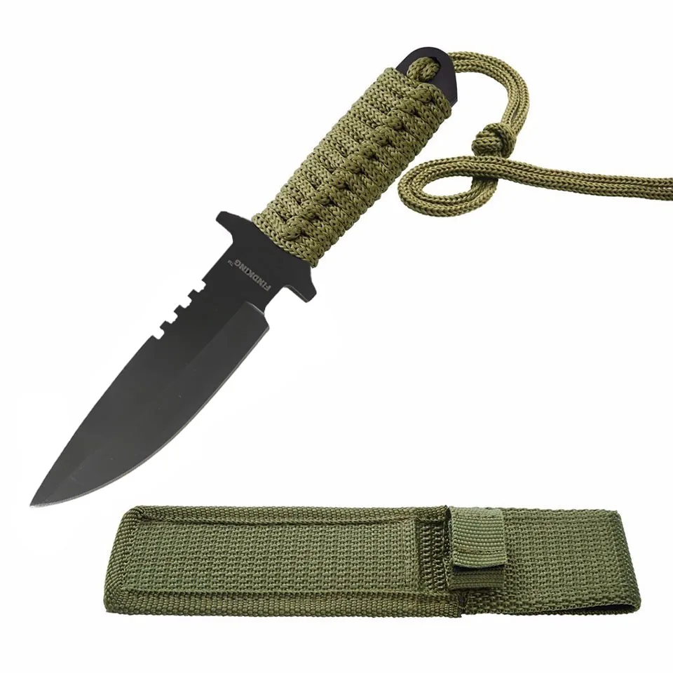Походный нож 7 5 дюйма боевой тактический для выживания охотничий с нейлоновой
