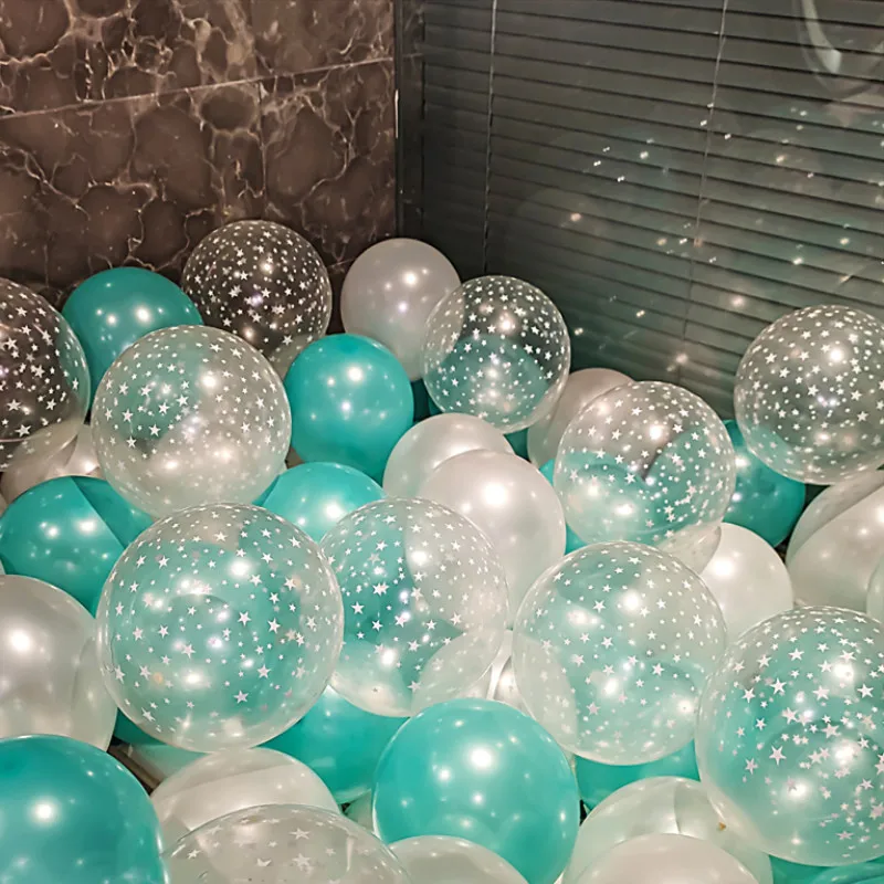

10/20/50pcs 12inch transparent Star Balloon Set Pink Gold Latex Balloons Wedding Decorations Baby Shower Birthday Party Supplies