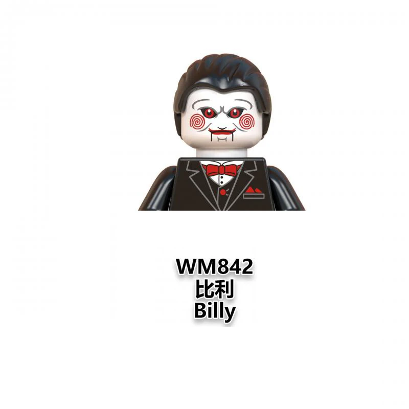 WM6075 Хэллоуин серия ужасов мини-фигурки сборные мини-Фигурки игрушки мелкие