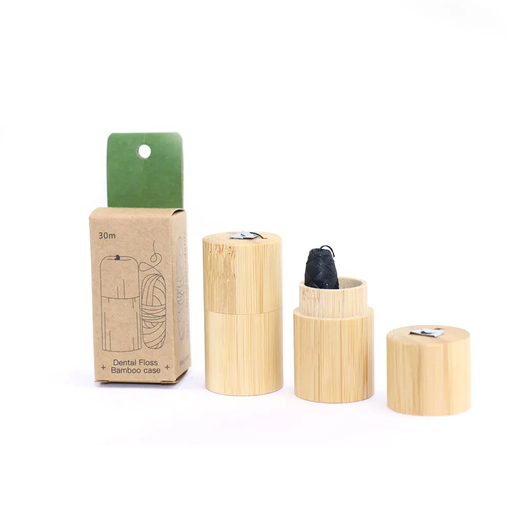 

Wholesale Bamboo Charcoal Dental FLoss with Bamboo Tube
