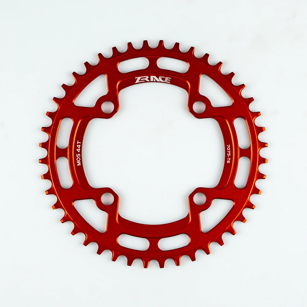 Red 44T ZRACE цепная цепь 40 T/42 T/44 T/46 T/48 T/50 T/52 T BCD104, узкий зуб AL7075 CNC, MTB/дорожный/складной велосипед/гравий-велосипеды - Цвет: Red 44T