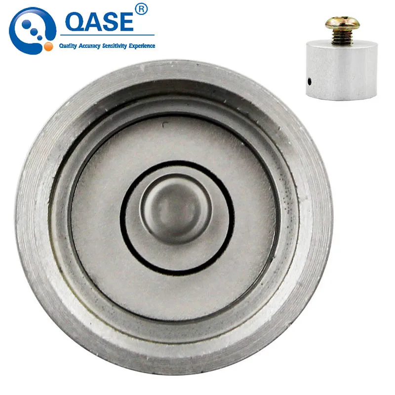 

Round Universal Spirit Level Bubble with Single Screw Hole For TB Invar Steel Ruler 1PCS