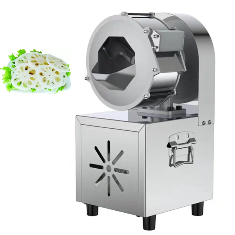 

Commercial Vegetable Cutting Machine Potato Carrot Electric Slicer Machine Stainless Steel Ginger Cutter Food Processor