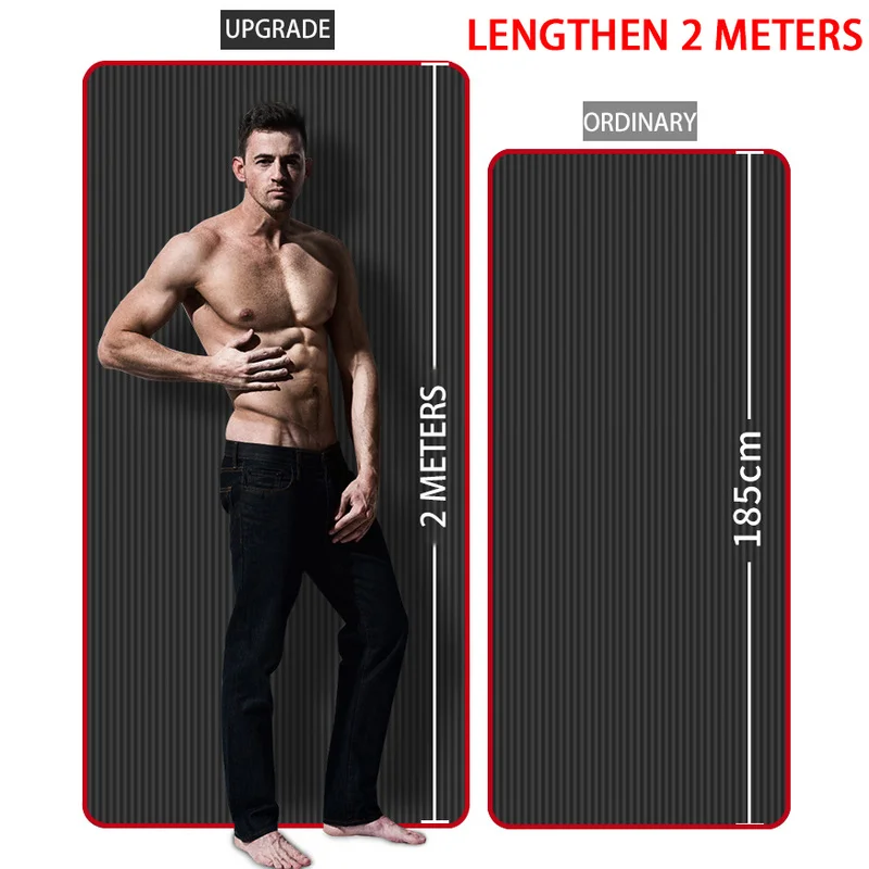 15MM Edging Thick Non-slip Fitness Mat High-density Sports Yoga Gym Home Exercise Pilates Gymnastics | Спорт и развлечения