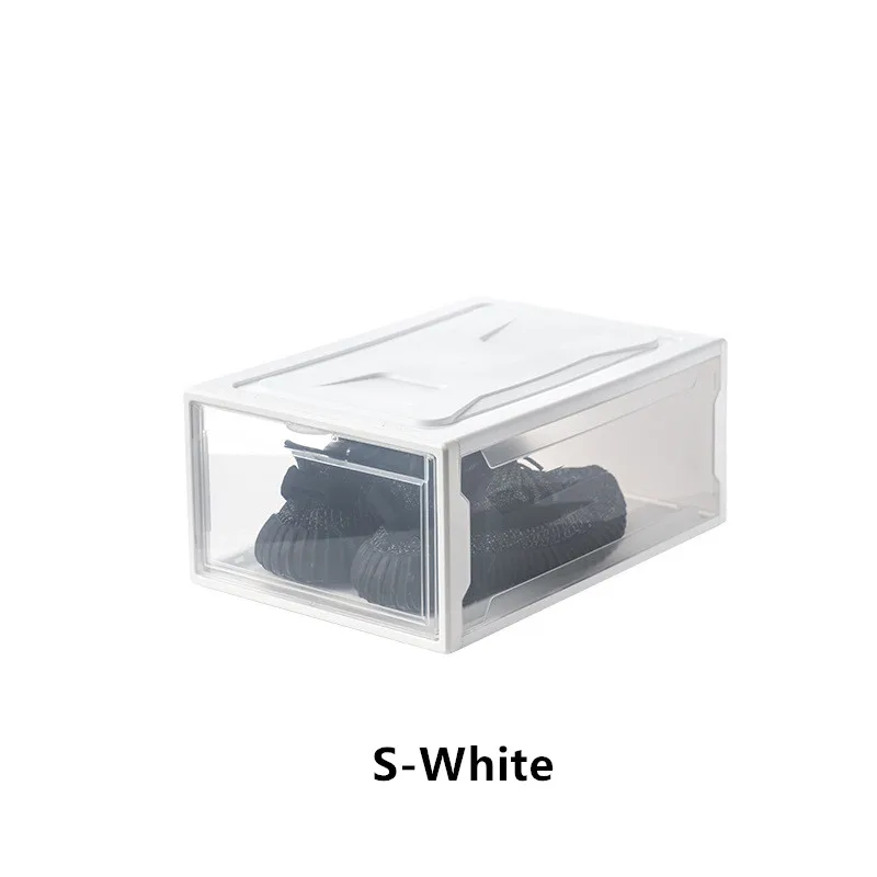 Прозрачная коробка для обуви, баскетбольные кроссовки, коробка для хранения обуви, пластиковый коллекционный шкафчик для мелочей, Пылезащитная, влагостойкая, настенная обувь