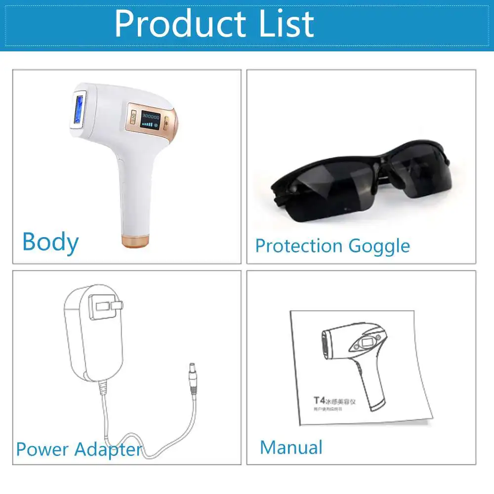 IPL для домашнего использования новая лазерная машина удаления волос лазерный