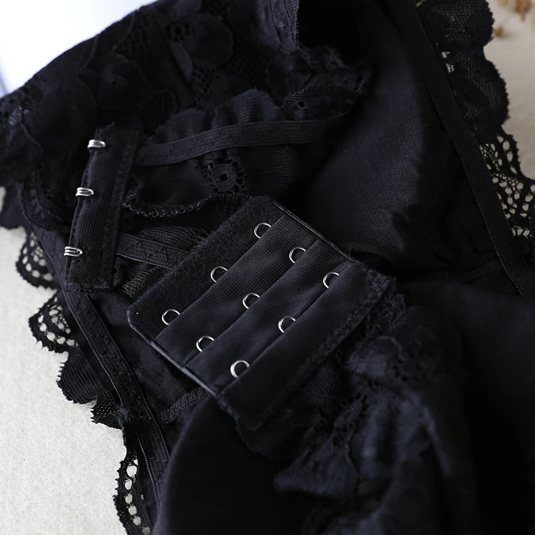 1 шт. модные летние женские цветочные кружева Bandeau бесшовный бандо без косточек Размеры 4-крюк бюстгальтер без бретелек топ