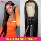 Парик 13x5x 2 на сетке спереди, парик с застежкой 4x4, прямые человеческие волосы, прозрачные передние парики на сетке, 180% натуральные волосы, парик на сетке спереди