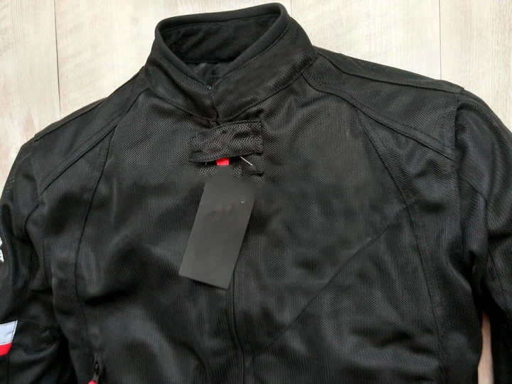 

For Honda Summer Racing Black Jacket Motorcycle Race Mesh Breathable Riding Jacket with Protectors and Outside Windproof Lining