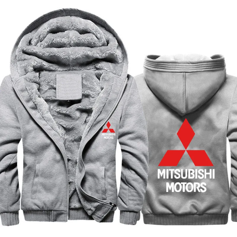 Мужские толстовки с капюшоном Mitsubishi куртка логотипом автомобиля мужские зимние