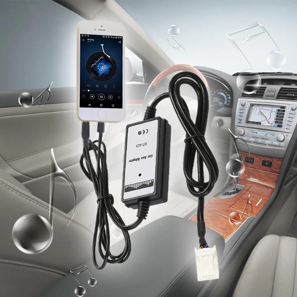 3 5 мм Aux аудио MP3 Интерфейс адаптер для Toyota USB зарядка iPhone5 6 6s 6plus | Автомобили и