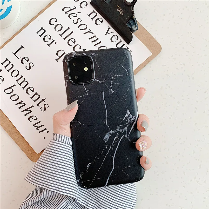 Геометрический мраморный чехол для телефона для iPhone X 7 6 6S 8 Plus S 11 Pro Max чехол XR XS MXA Coque силиконовый чехол