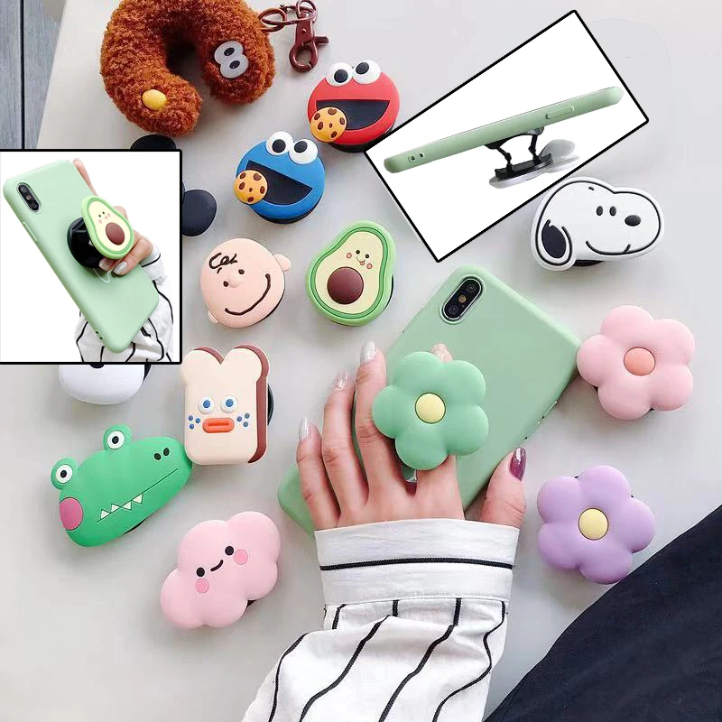 Держатель для телефона с мультяшной воздушной подушкой растягивающийся