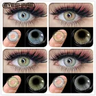 Цветные контактные линзы ed для глаз, натуральные контакты глаз с цветными контактными линзами, красота, макияж, цвет каждый год, контактные линзы ed для глаз