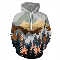 forest department light colored hoodie men and women with the same style hoodie handsome spring and autumn casual couples wear