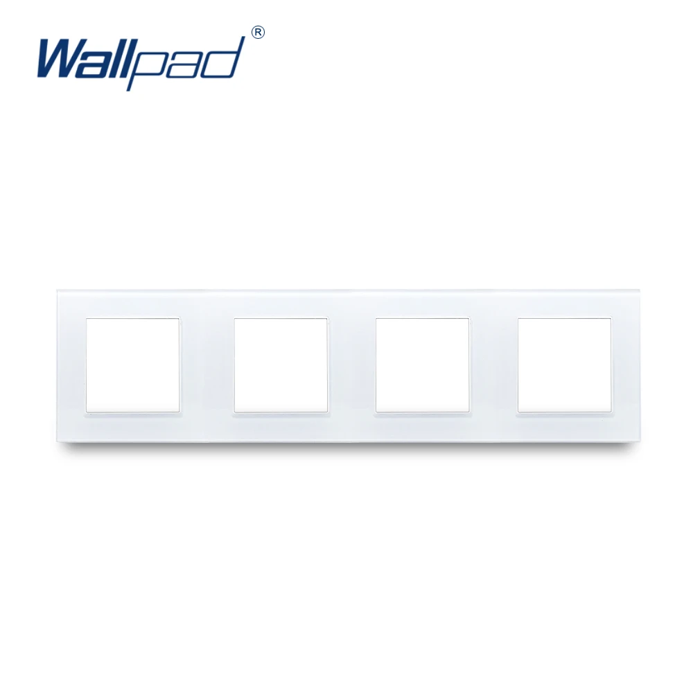 Wallpad белая рамка из закаленного стекла 86*86 мм 146*86 мм 172*86 мм 258*86 мм 344*86 мм 430*86 мм только рамка