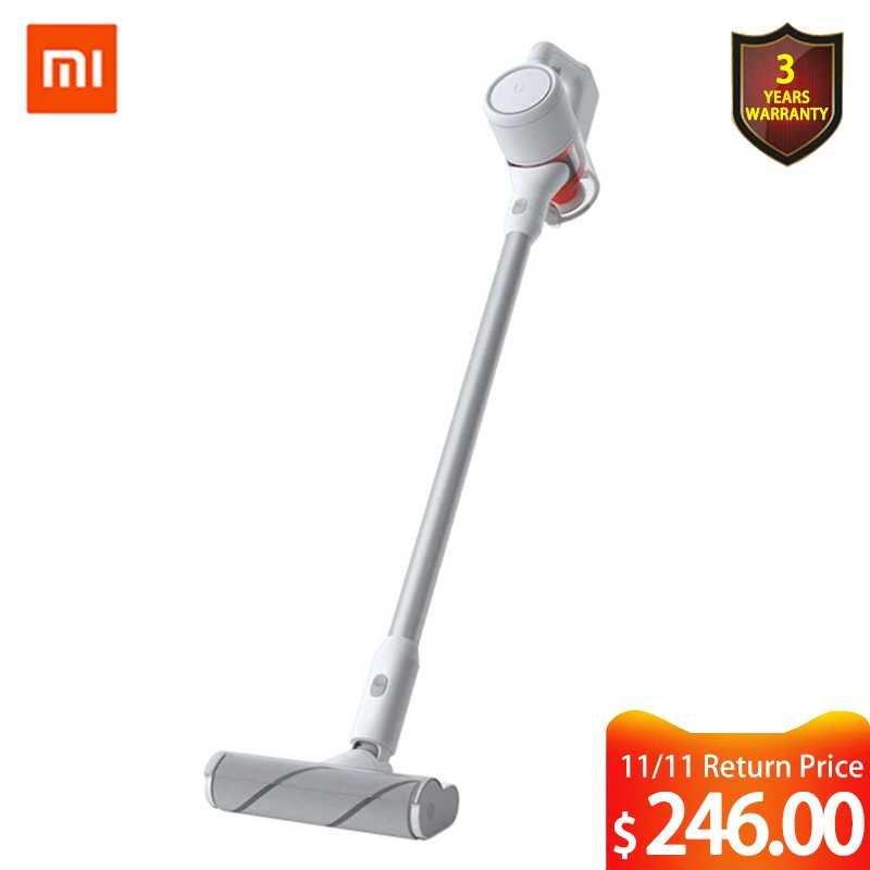 XIAOMI MIJIA ручной пылесос для дома автомобиля бытовой беспроводной подметания 23000Pa Циклон всасывания многофункциональная щетка