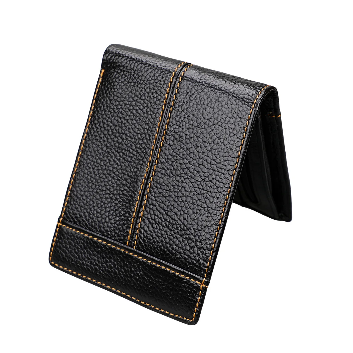 

100% Genuine Leather Rfid Wallet Men Wallets Short Male Coin Purse Quality Designer Crazy Horse Cowhide Leather Retro Money Bag