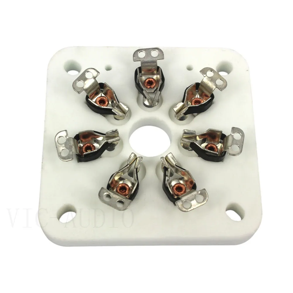 10 шт. B7A оловянные трубчатые розетки с керамическим основанием для 6C33 3C33 832A 5894 FU 29