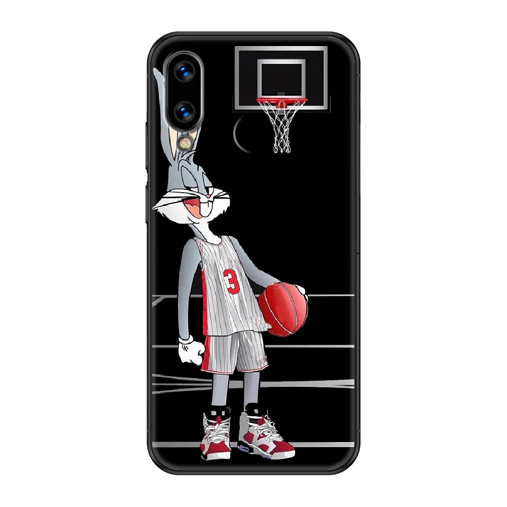 

Cartoon Cute Bugs Bunny Phone case For Huawei Honor Mate 5 7 8 9 10 20 i A X Lite Pro black luxury cell cover tpu funda trend