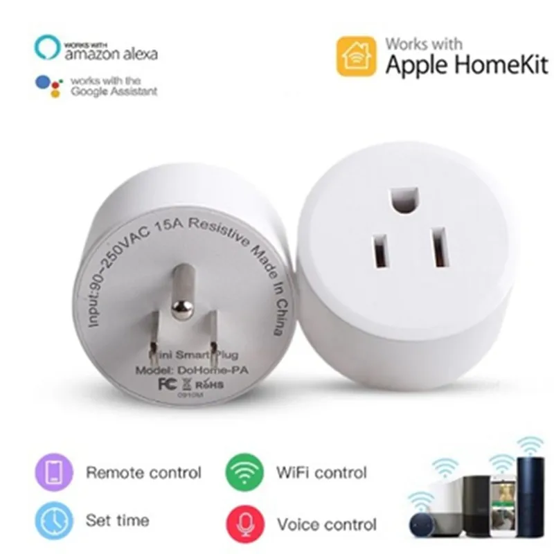 

Умная розетка с таймером, 90-250 В, Wi-Fi, с голосовым управлением