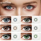 Контактные линзы EYESHARE для глаз, лебедь, 1 пара, цветные контактные линзы ed, цветные косметические цветные контактные линзы для глаз, косметика для глаз