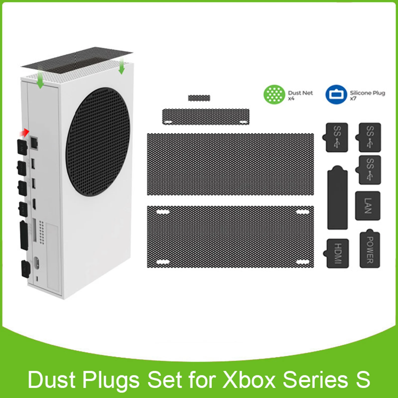 Набор силиконовых пылезащитных заглушек для консоли Xbox Series X S набор XBOX