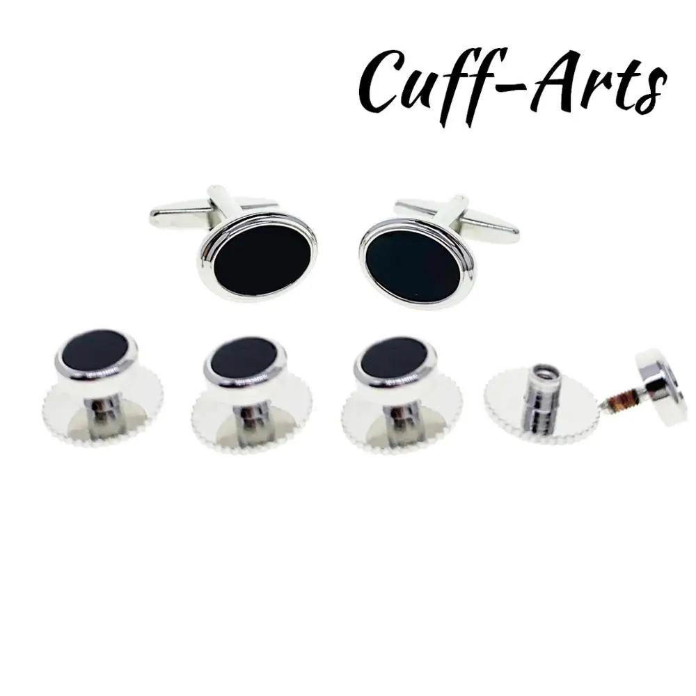 Запонки с шипами для мужчин ониксом наборы подарки Gemelos Gemelli Spinki от Cuffarts