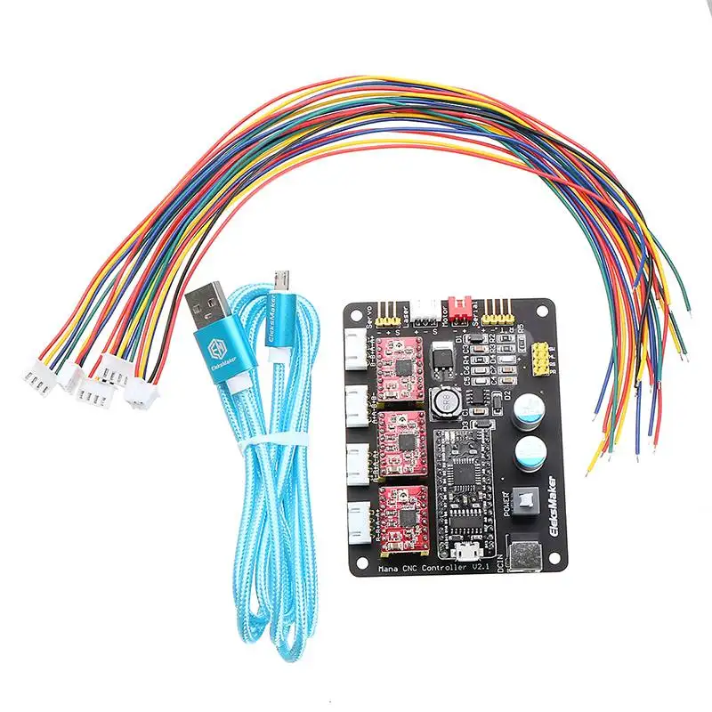 EleksMaker Мана 3 оси драйвер шагового двигателя плате контроллера DC 12V микро USB