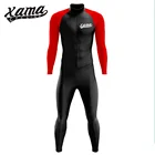 Зимний велосипедный комбинезон Xama из лайкры с длинным рукавомбрюки слитный комбинезон для езды на велосипеде Bisiklet Formas Mono Ciclismo зимний комбинезон