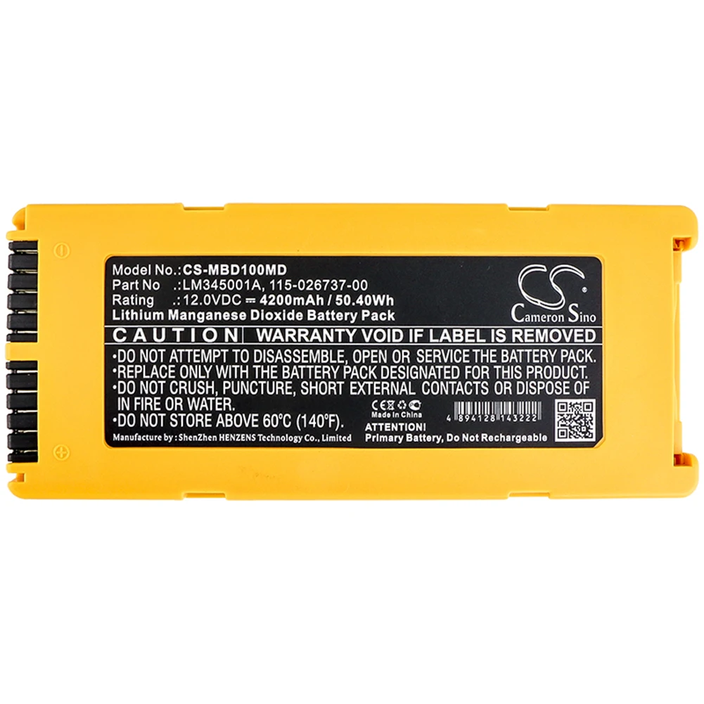 Cameron Sino 12 В/4200ма 022-000124-00115-026737-00 LM345001A аккумулятор для Mindray BeneHeart D1 | Электроника