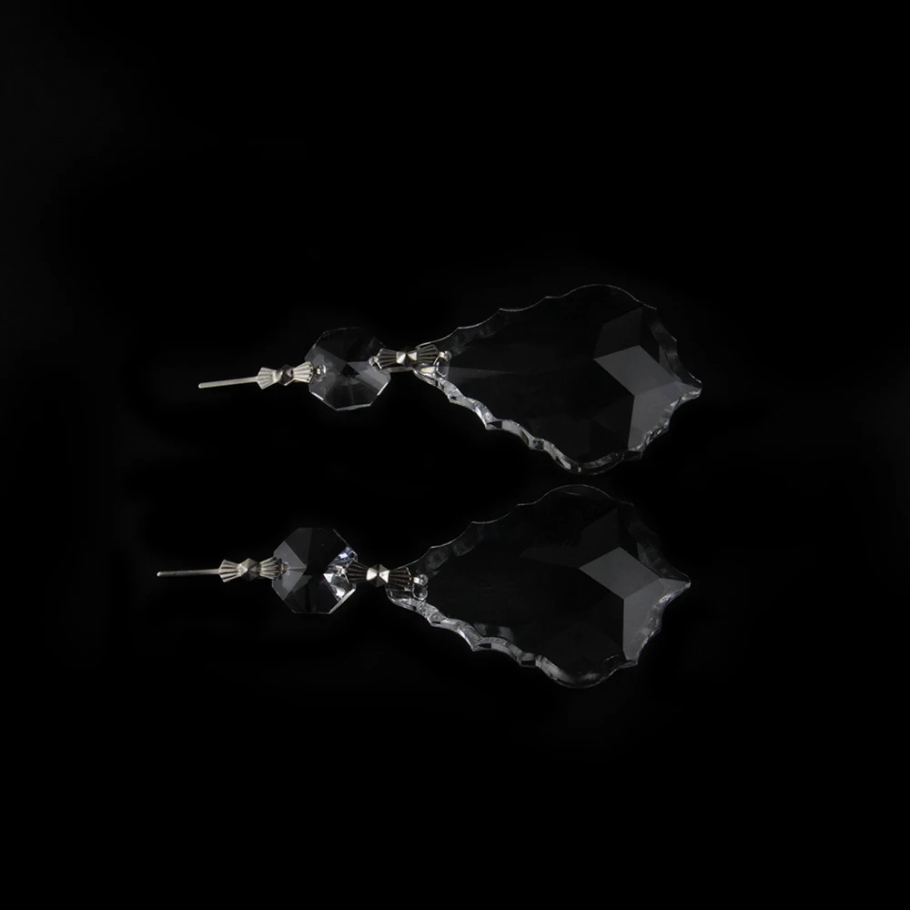 Прозрачный кленовый светильник лист 50 мм Висячие капли Соединители бабочки