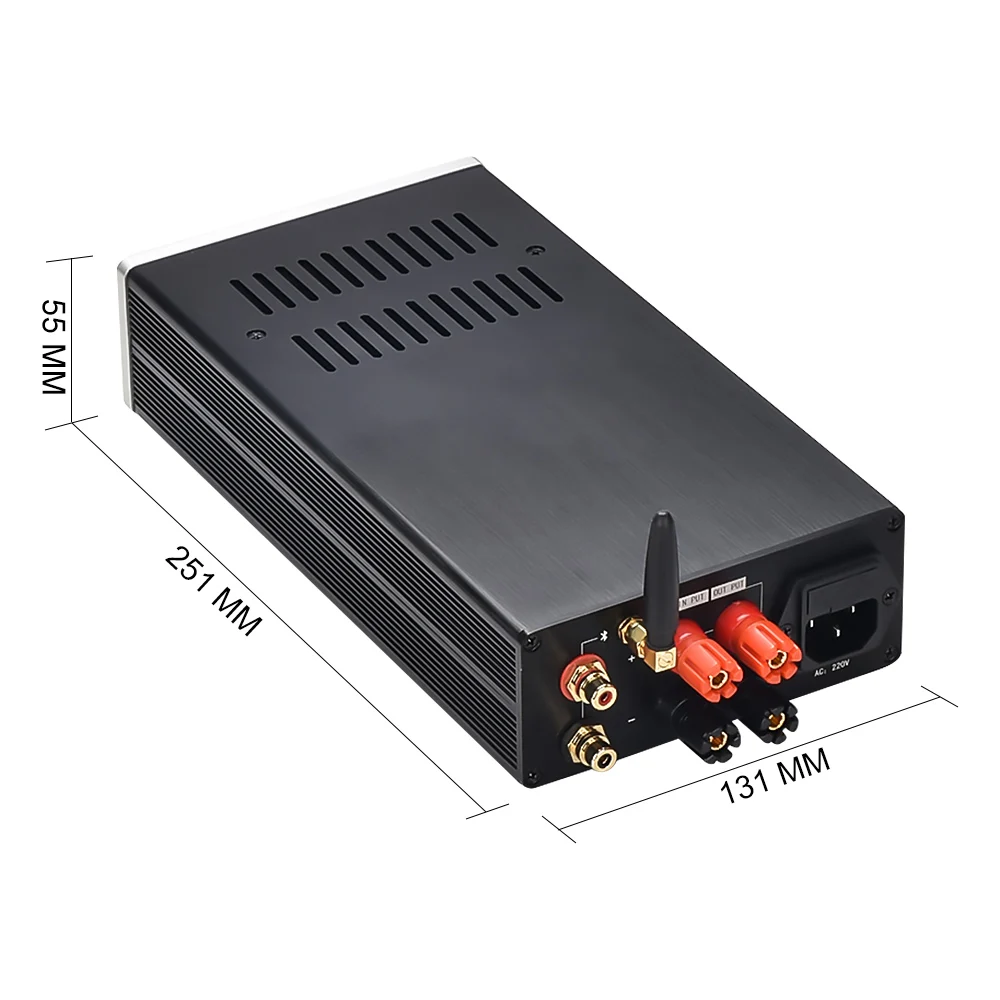 Стерео усилитель мощности BRZHIFI STK4140MK2 Bluetooth 5 0 Hi Fi класса AB 25Wx2 с потенциометром LM1875