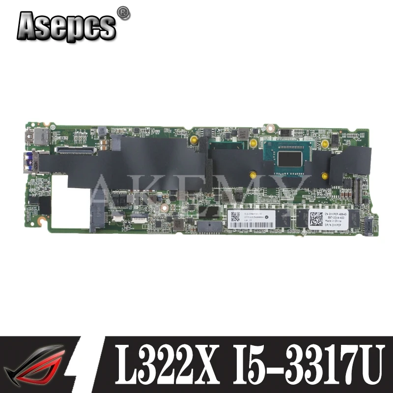 XPS 13 материнская плата GJW63 0GJW63 CN I5 3317U DAD13AMBCD1 DDR3 для For DELL L322x ноутбука