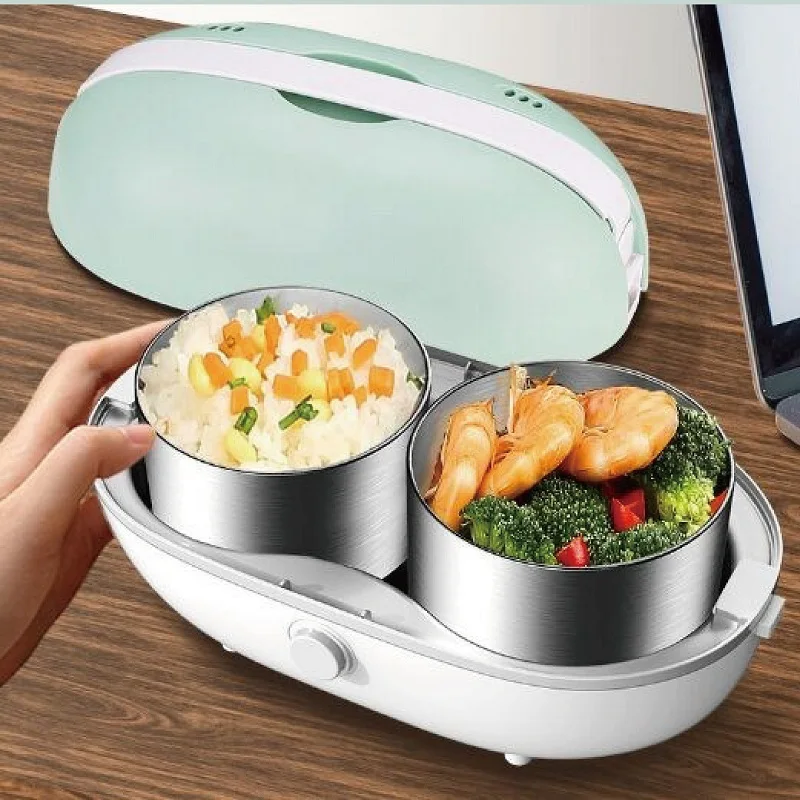 

1L Stainless Steel Bento Electric Lunch Box Multifunctional Portable Electric Steam Insulation Cooking Food Container