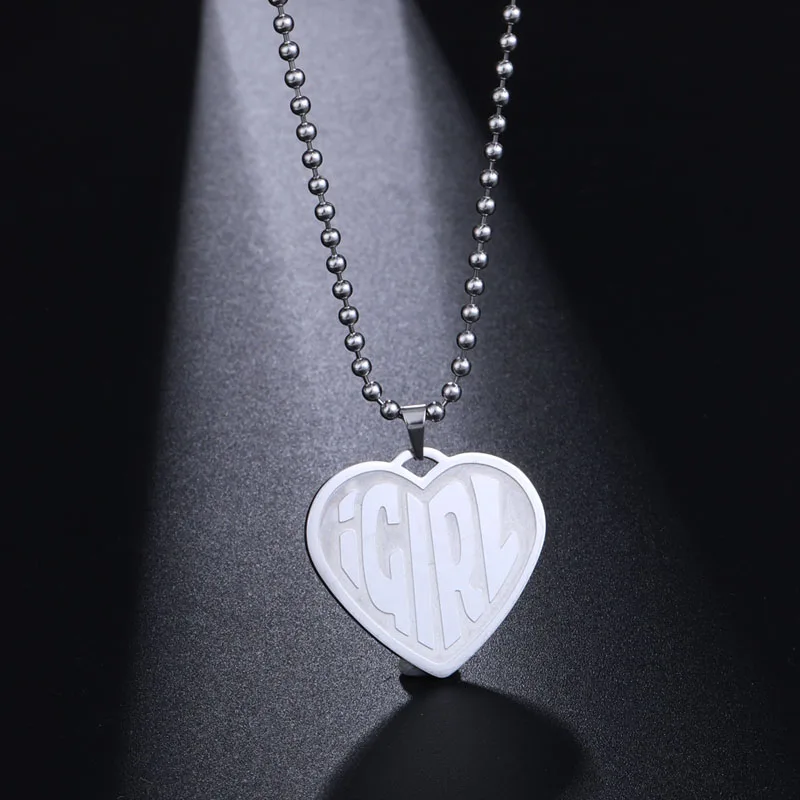 Она дьявол IGIRL кулон ожерелье Нержавеющая сталь в стиле &quotхип хоп&quot Интернет