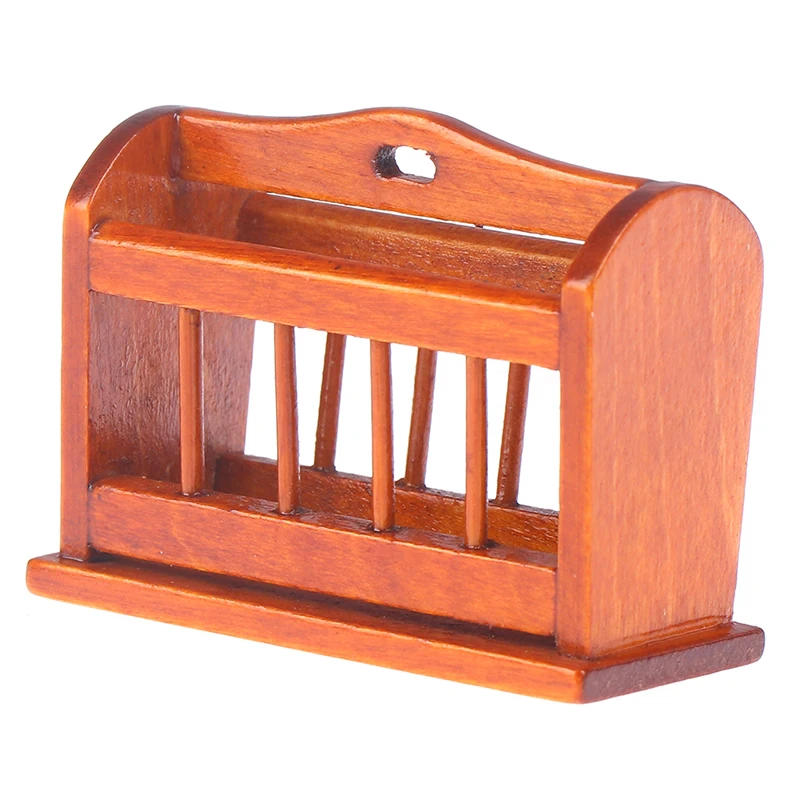 1:12 Dollhouse Miniature Mini Wooden Furniture Newspaper Book Basket Model wooden furniture school things book |