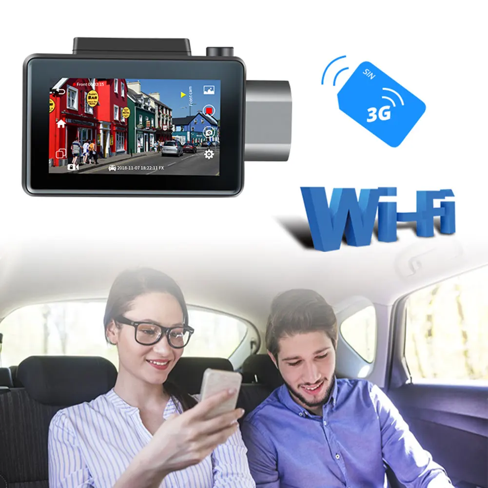K9 3,0 экран Android 5,0 Автомобильный видеорегистратор камера 1080P gps-навигатор с разрешением Full HD регистратор видео рекордер 3g WiFi двойной объектив Dashcam