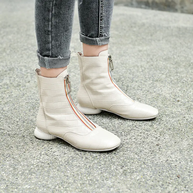 Новые пикантные женские ботильоны обувь из мягкой натуральной кожи для девочек