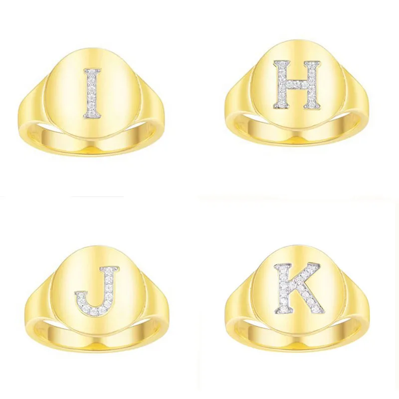 Женское кольцо с фианитом SOELLE алфавитом из стерлингового серебра 925 пробы -