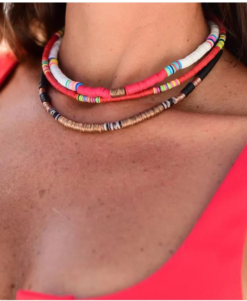 Boho Летнее колье ожерелье для женщин женские туфли-лодочки на высоком каблуке