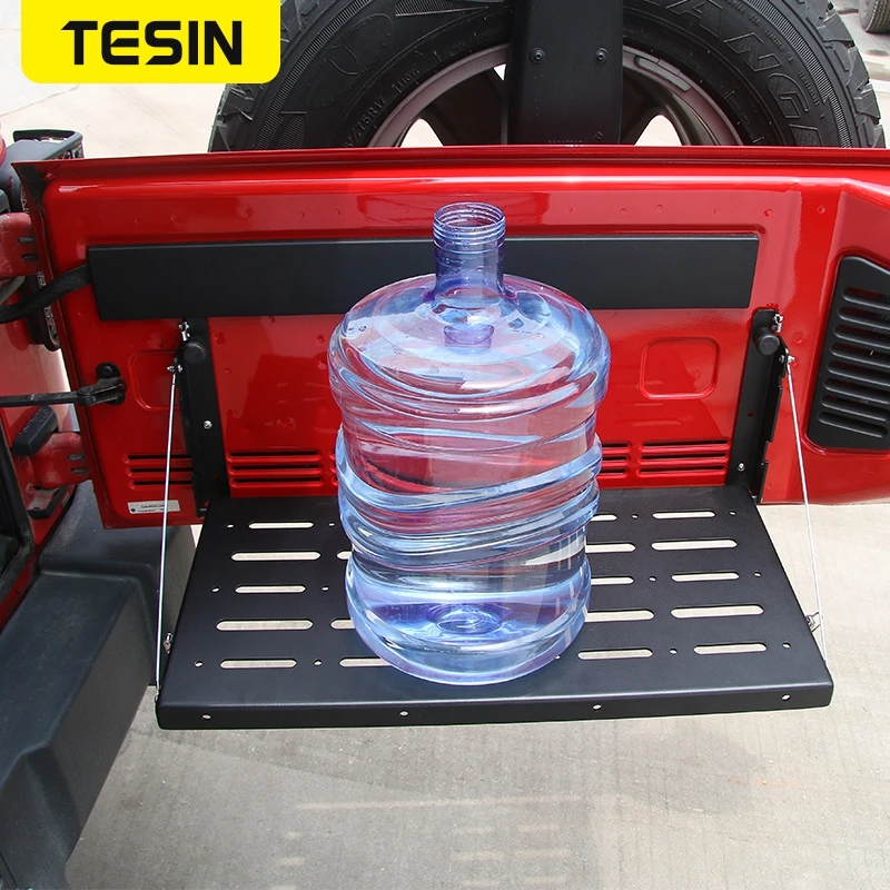 TESIN металлическая гибкая задняя дверь стол багажника стойка для груза держатель